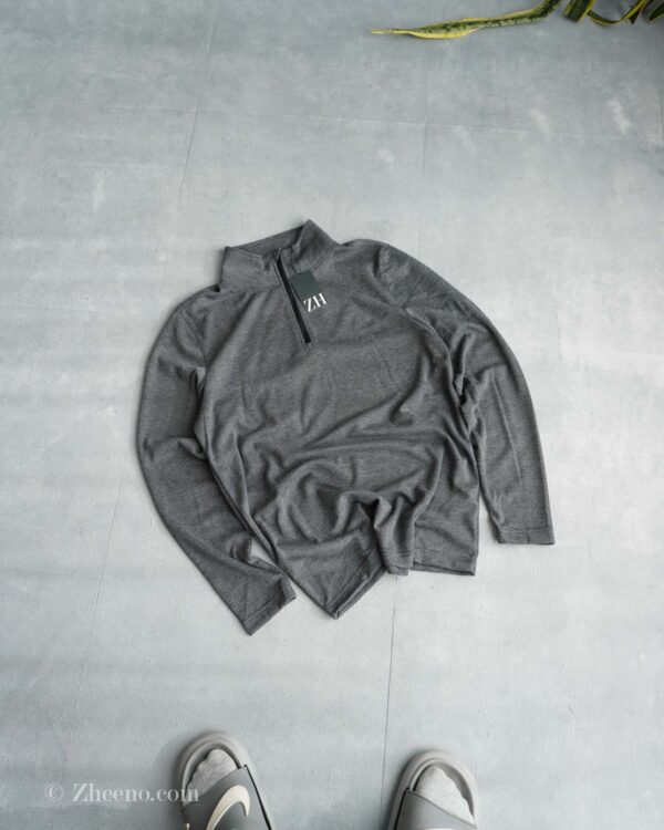 نیم‌زیپ طوسی Parkside