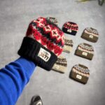 کلاه بافت ضخیم وینتیج 1977 سرمه ای