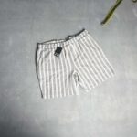 شلوارک راه راه دورنگ سفید سرمه ای Livergy