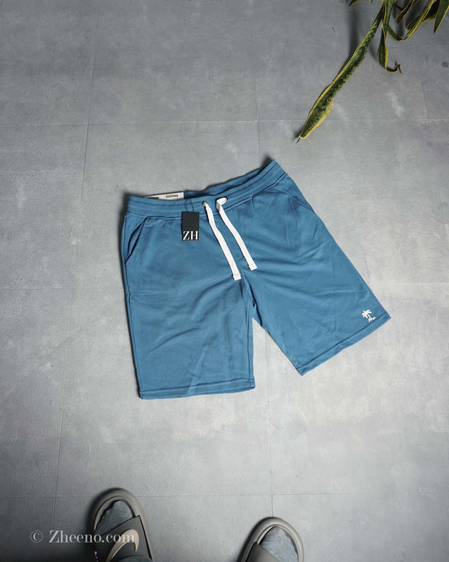 17654701703944550 شلوارک آبی آسمانی بند سفید Livergy