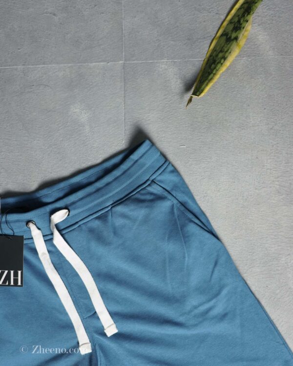 شلوارک آبی آسمانی بند سفید Livergy