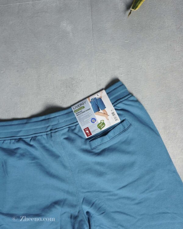 شلوارک آبی آسمانی بند سفید Livergy