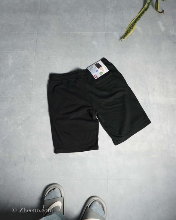 شلوارک مشکی ساده بند سفید