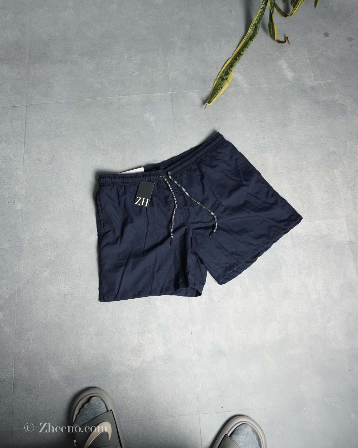 17654702314914008 شلوارک ساحلی ساده سرمه ای تیره Livergy