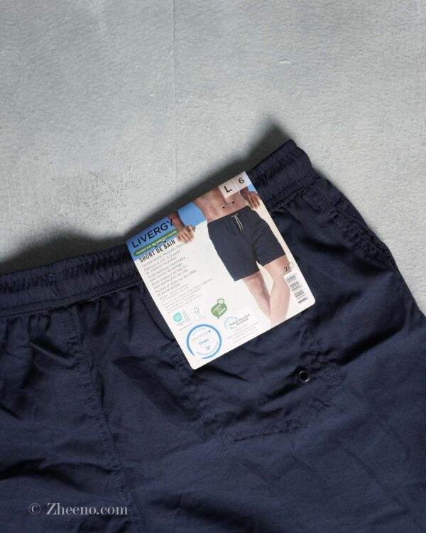 شلوارک ساحلی ساده سرمه ای تیره Livergy