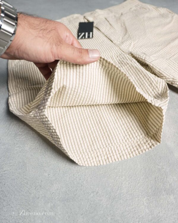 شلوارک راه راه کرم Livergy