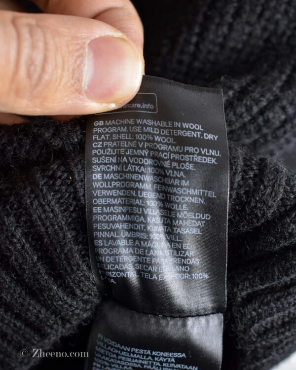 جکت بافت مشکی دو زیپ H&M