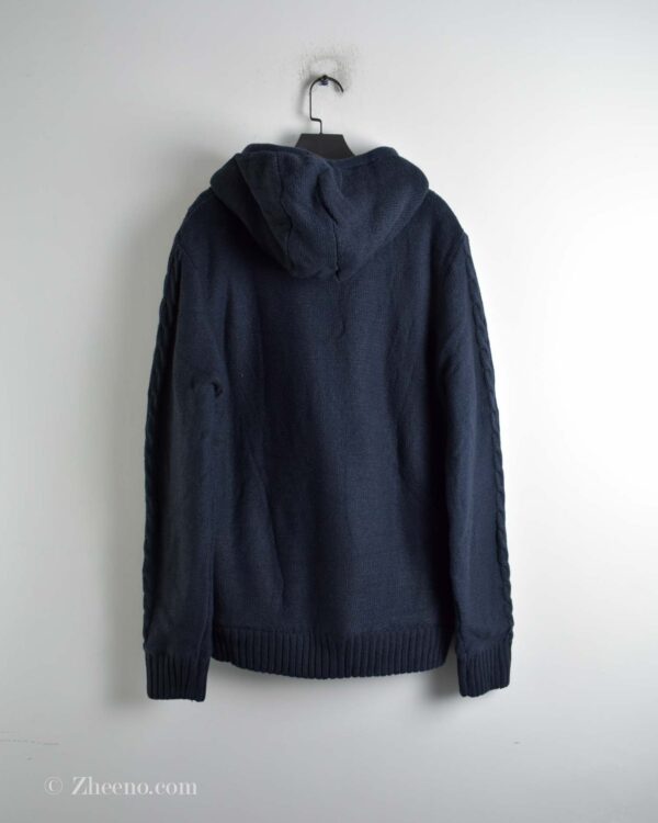 جکت بافت کلاه دار سرمه ای داخل خز Livergy