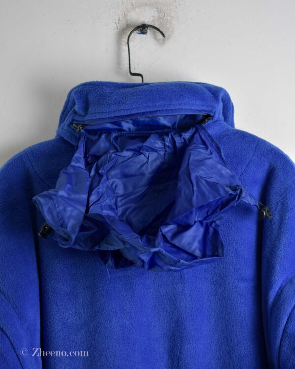 جکت پلار کلاه مخفی آبی Printer