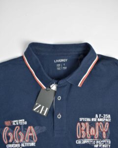 پولوشرت آستین دار سرمه ای تیره Livergy