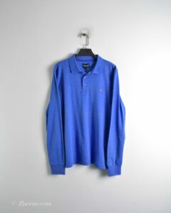 پولوشرت آستین دار آبی Gant