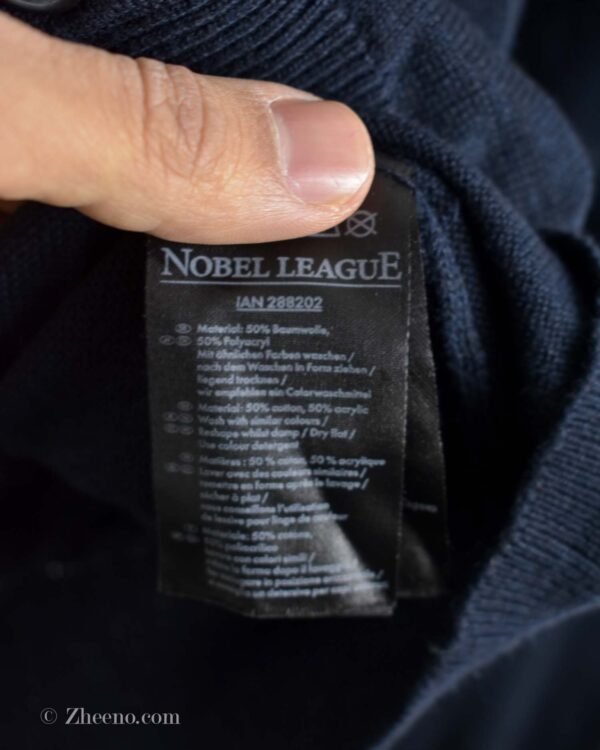 کاردیگن سرمه‌ای تیره Nobel League