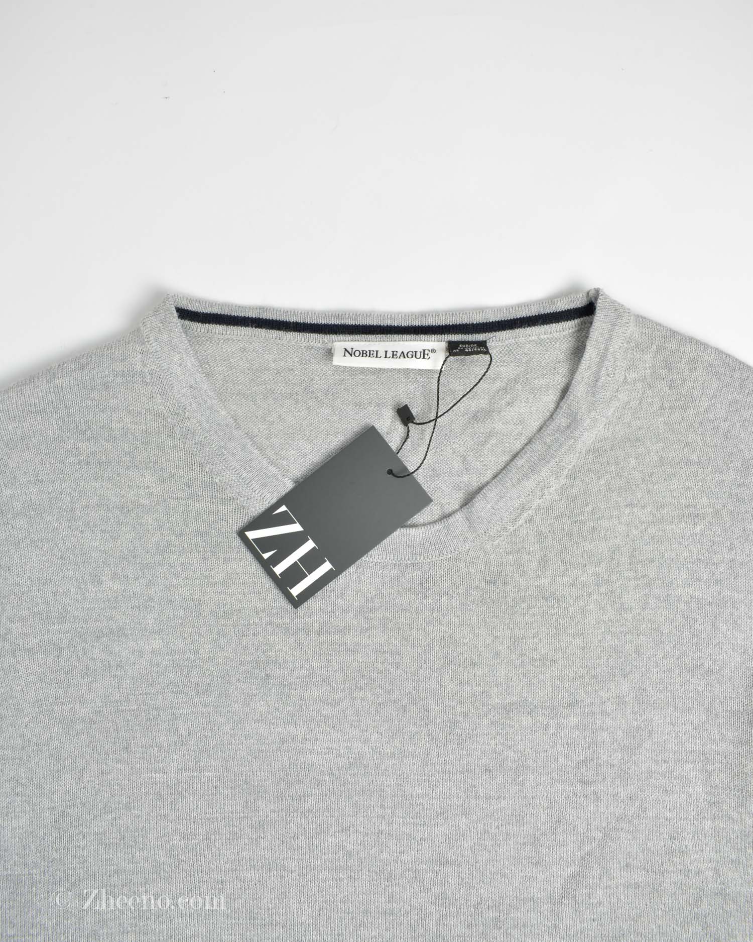 17657039652784680 بافت ساده یقه گرد طوسب Nobel League