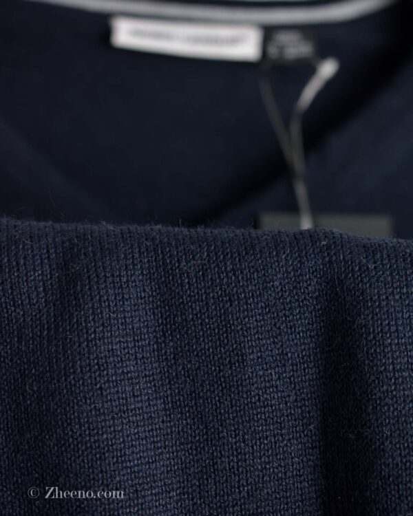 بافت ساده یقه هفت سرمه ای تیره Nobel League