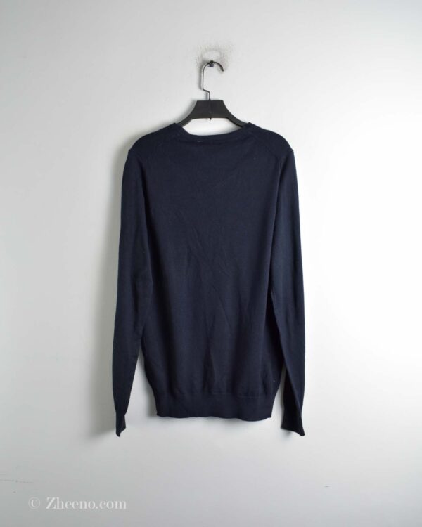 بافت ساده یقه هفت سرمه ای تیره Nobel League