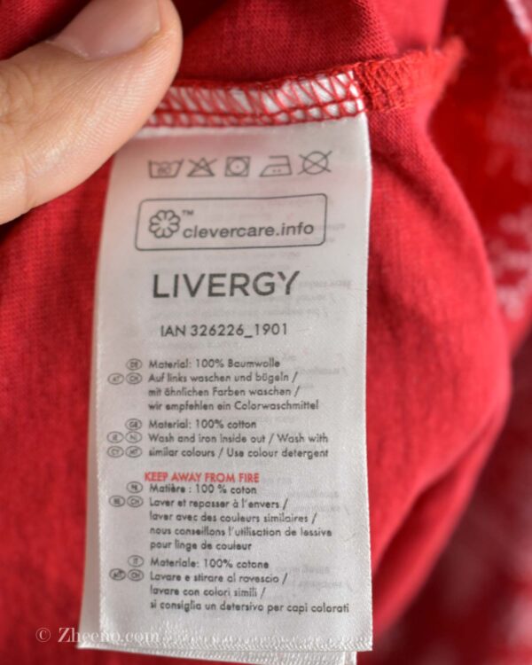 تیشرت آستین بلند کریسمسی Livergy