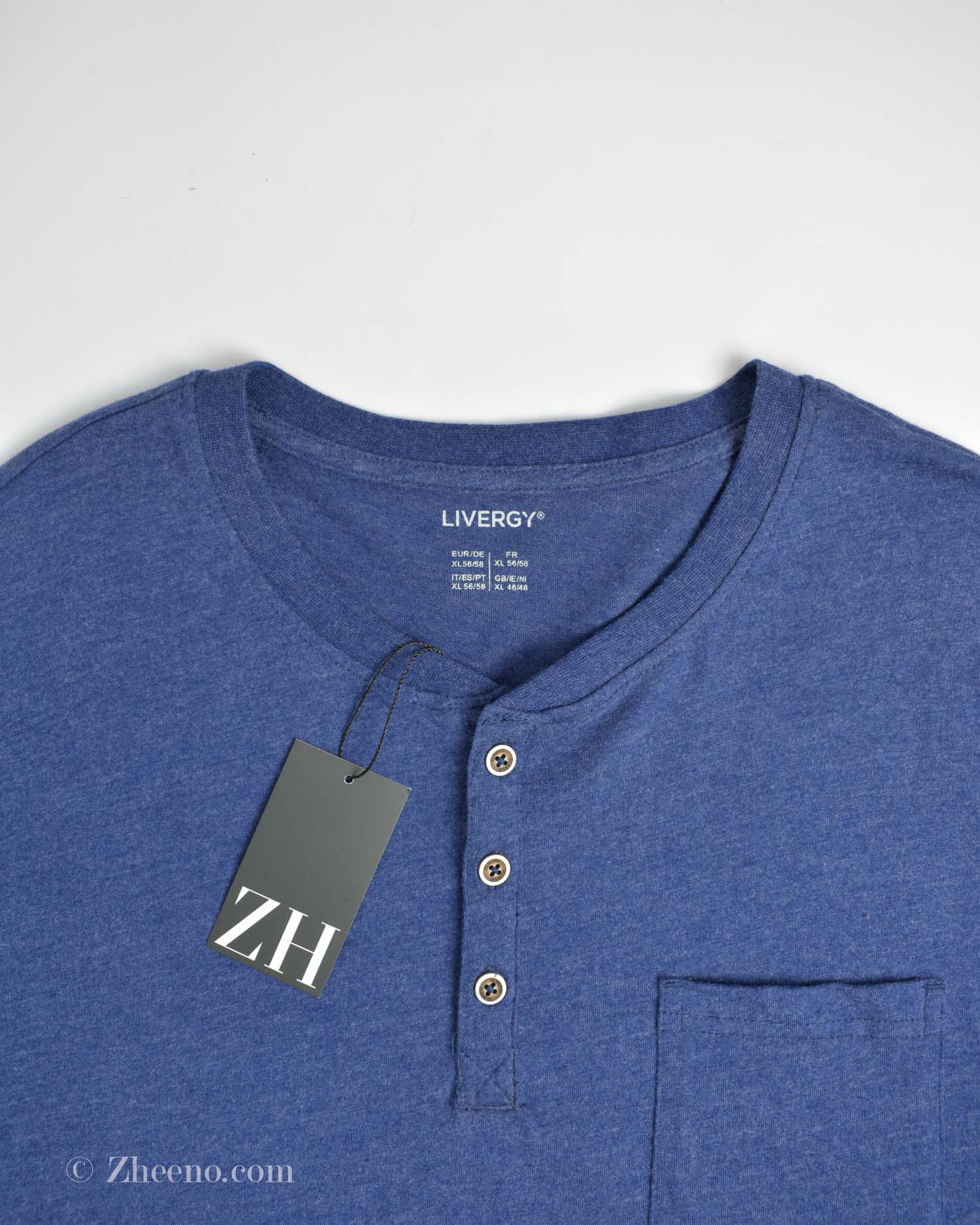 17657040256125437 تیشرت آستین بلند دکمه دار Livergy