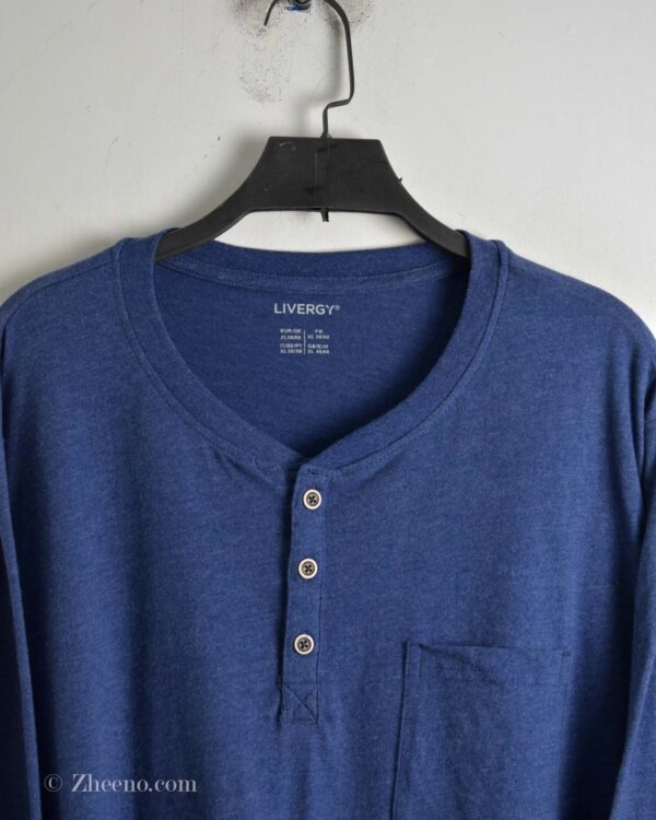 تیشرت آستین بلند دکمه دار Livergy