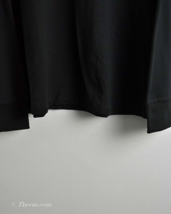 بافت یقه اسکی مشکی ساده