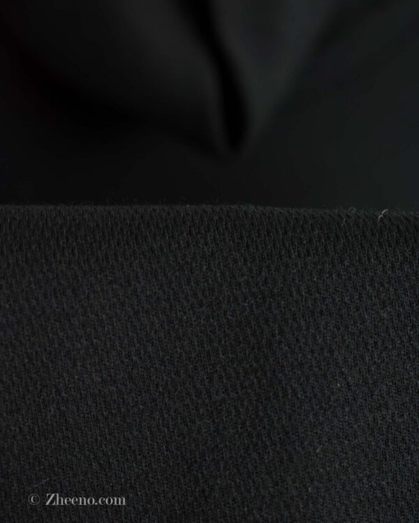 بافت یقه اسکی مشکی ساده