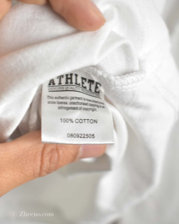 تیشرت آستین دار یقه گرد سفید Athlete