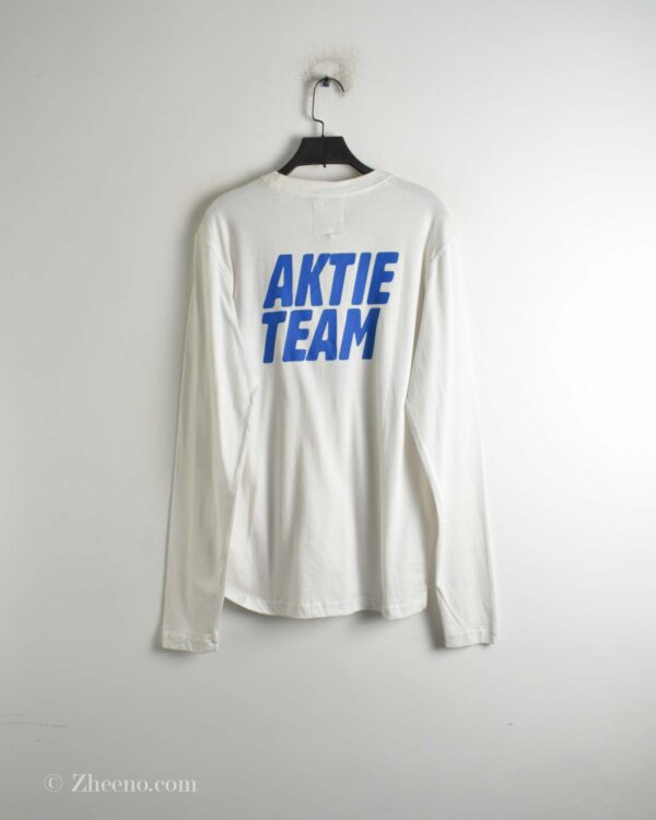 تیشرت آستین دار یقه گرد سفید Athlete