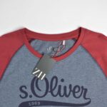 تیشرت آستین بلند یقه گرد دورنگ S.oliwen