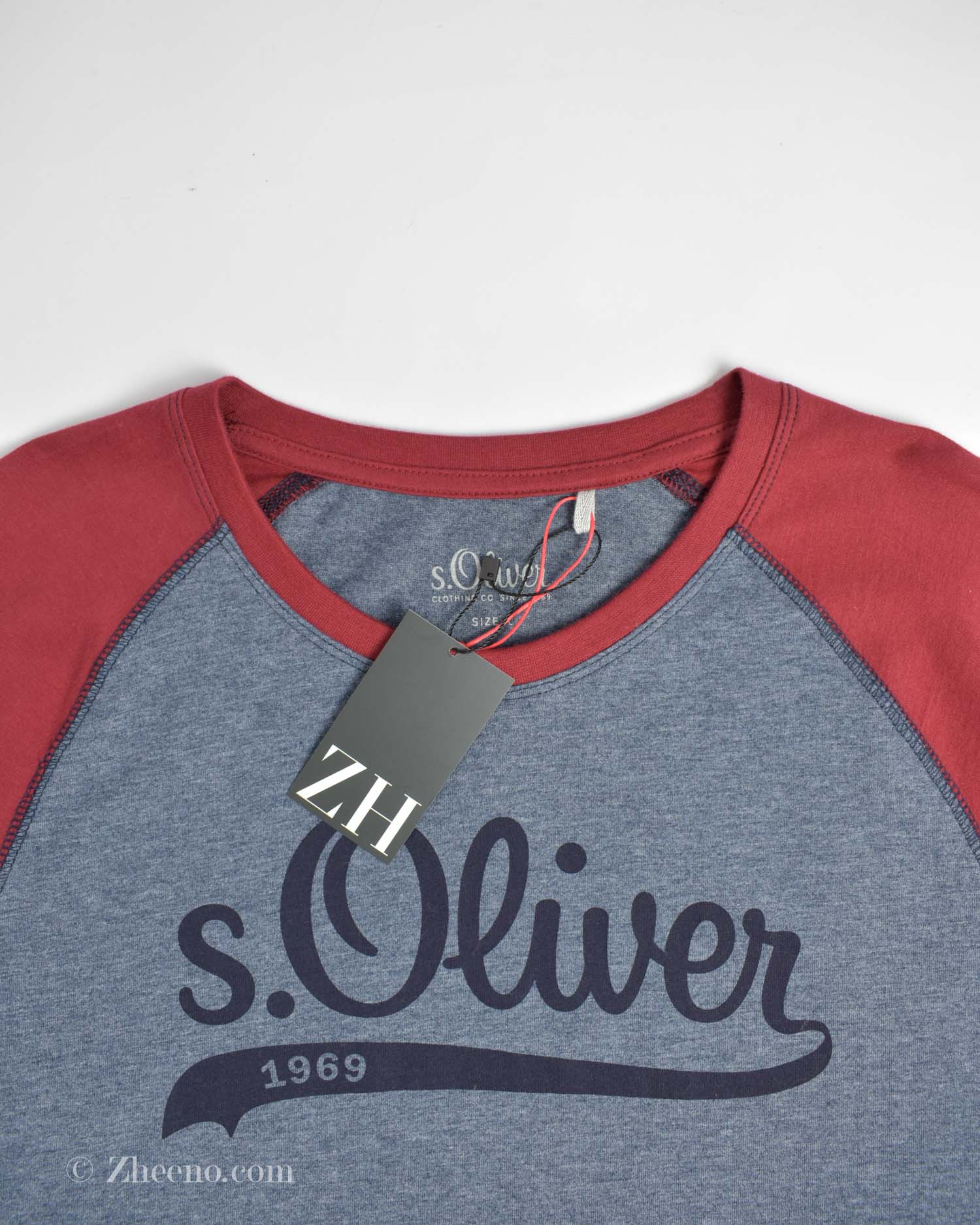 17657040429301876 تیشرت آستین بلند یقه گرد دورنگ S.oliwen