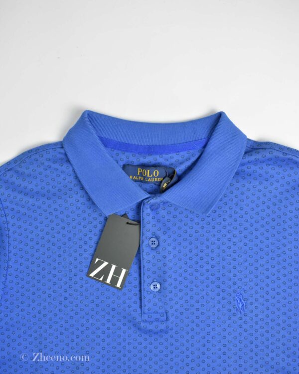 پولوشرت آستین بلند آبی Polo