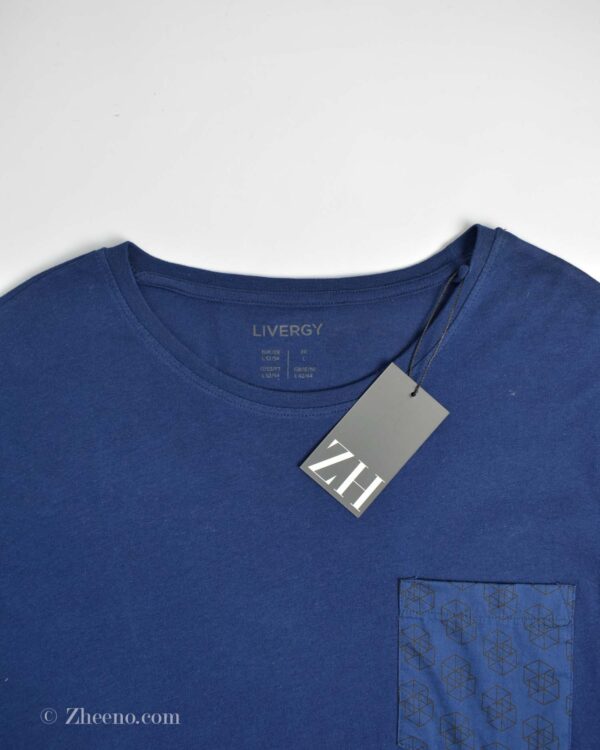 تیشرت آستین بلند سرمه ای ساده Livergy