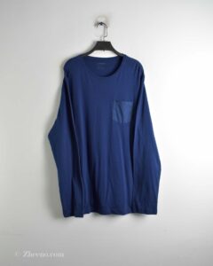 تیشرت آستین بلند سرمه ای ساده Livergy