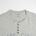 تیشرت آستین بلند طوسی طرح دار