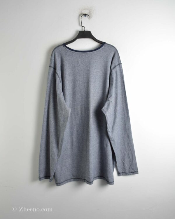 تیشرت آستین بلند یقه گرد آبی Livergy