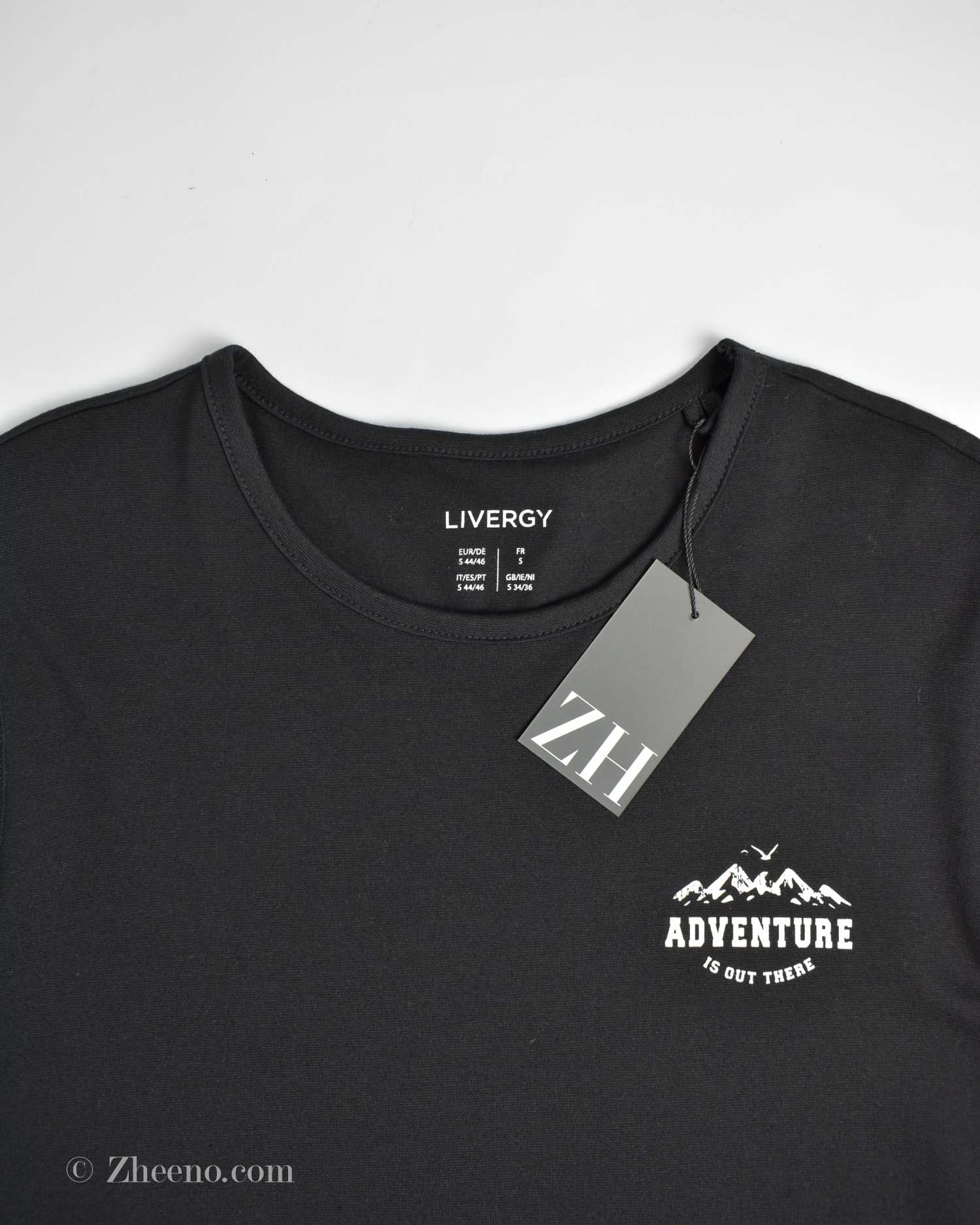 17657040567688948 تیشرت آستین بلند یقه گرد مشکی Livergy