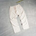 شلوار لینن کمر کشی بند دار شیری Livergy