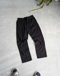 شلوار لینن کمر کشی بند دار مشکی Livergy