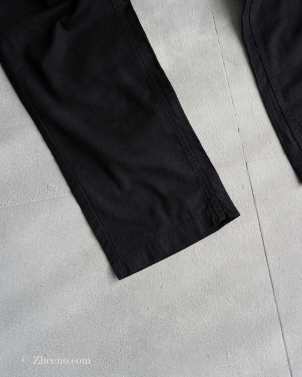 شلوار لینن کمر کشی بند دار مشکی Livergy