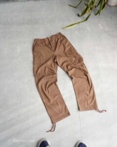 شلوار کارگو قهوه ای