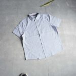 پیراهن لینن آستین کوتاه راه راه آبی Livergy