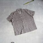 پیراهن لینن کرم مشکی Livergy