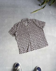 پیراهن لینن کرم مشکی Livergy