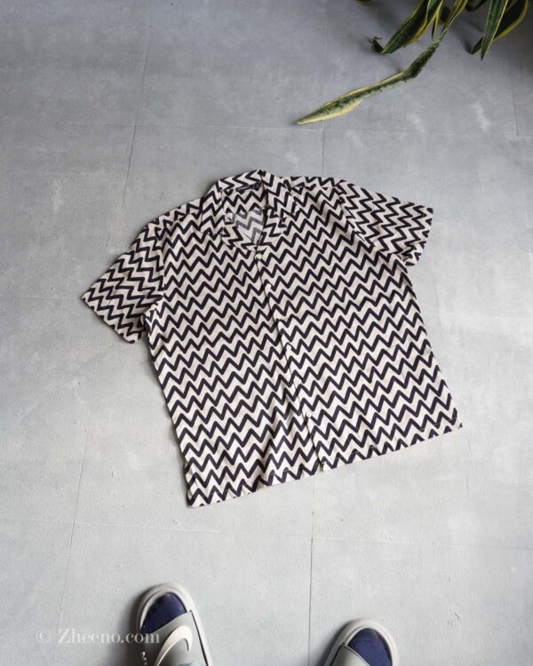 پیراهن لینن کرم مشکی Livergy