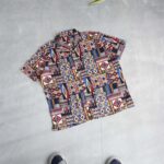 پیراهن لینن آستین کوتاه طرح دار Livergy