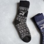 جوراب پشمی وینتیج ضخیم مشکی
