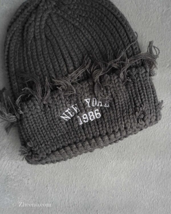 کلاه بافت زاپ دار