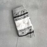 جوراب نخی طرح گوزن زنانه طوسی