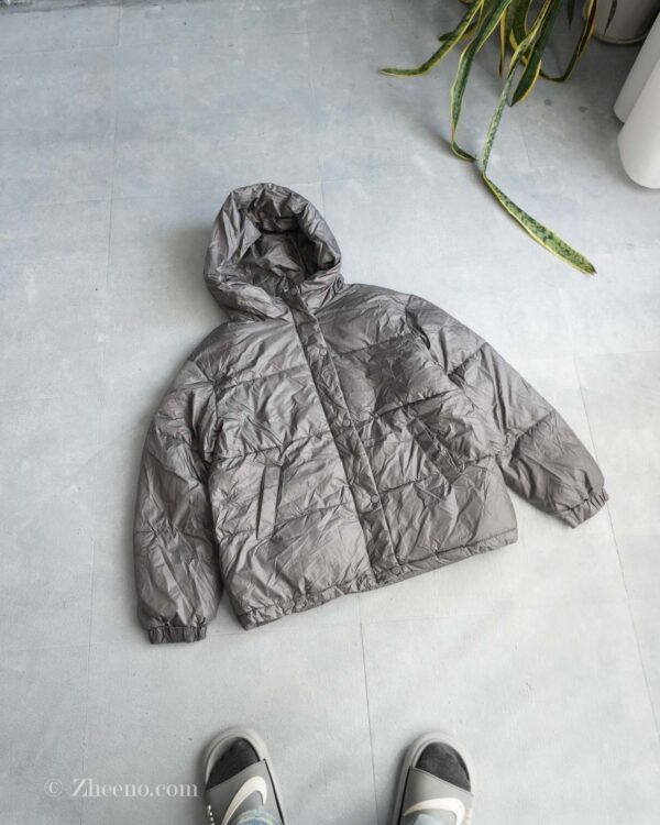 جکت کلاه دار ساده Shein