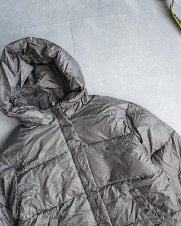 جکت کلاه دار ساده Shein