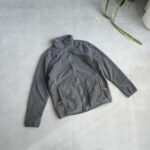 جکت دو رو کرک و خز خاکستری