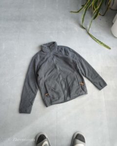 جکت دو رو کرک و خز خاکستری